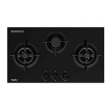 Whirlpool GWG8830TS (PUB) 3-Burner Tempered Glass Gas Hob